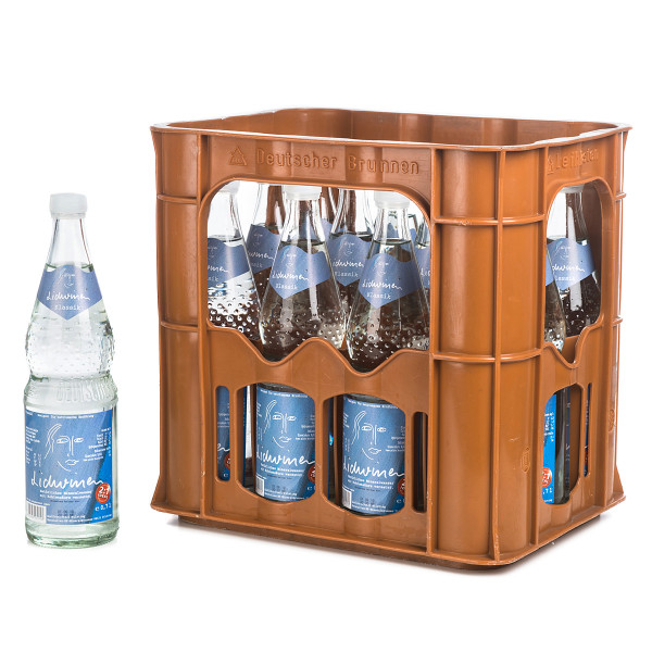 Lidwinen Mineralwasser Sprudel in der 1l Glasflasche