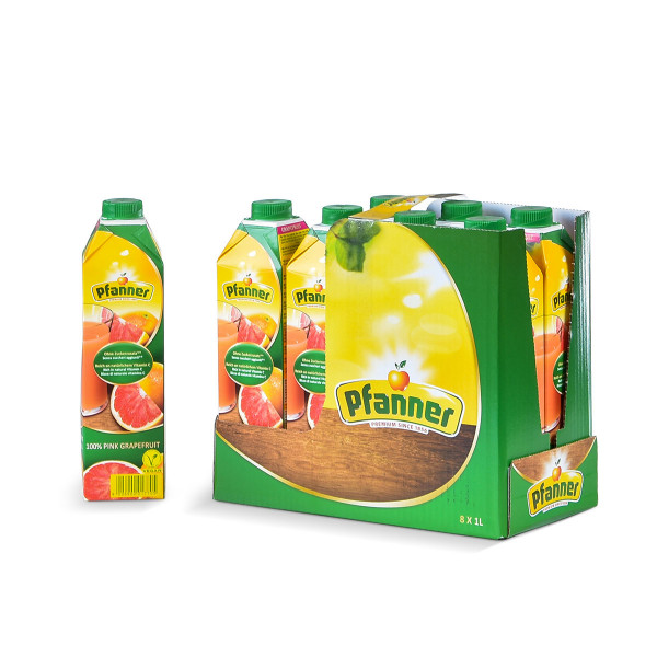 Pfanner Pink Grapefruit 8 x 1l