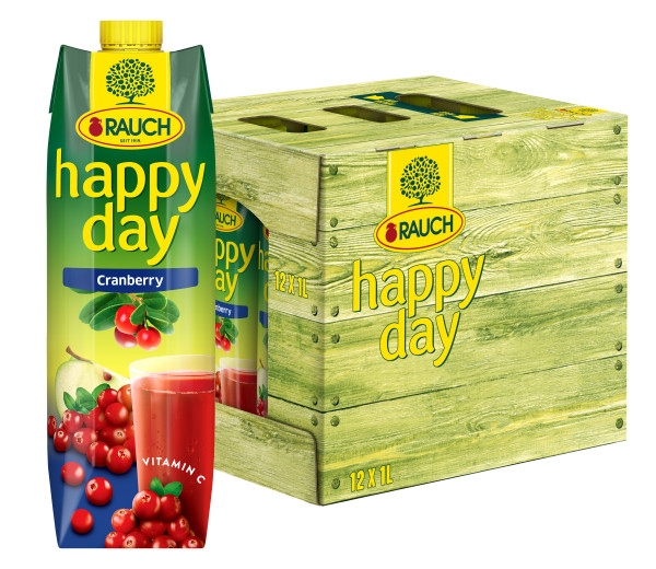 Rauch Happy Day Cranberry 12 x 1l