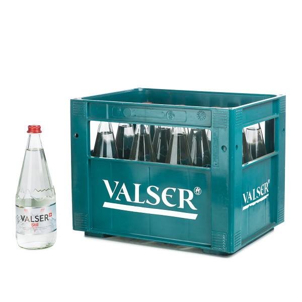 Valser Naturelle in der 1l Glasflasche