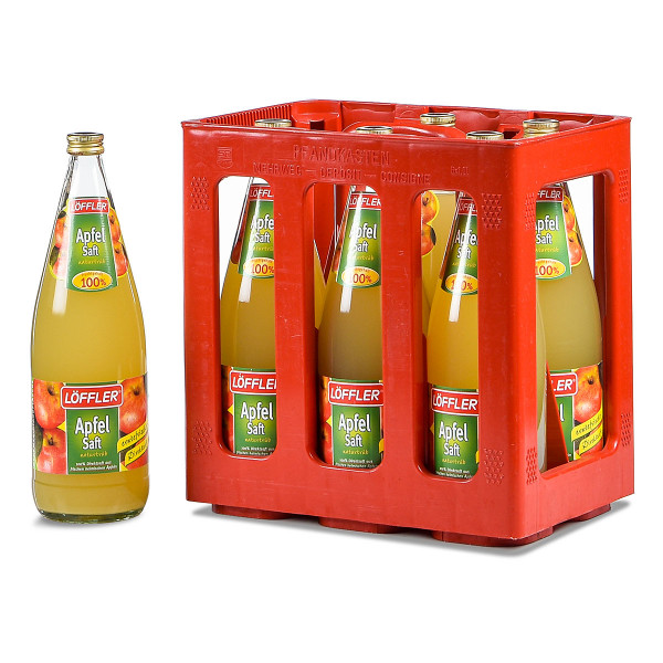 Löffler Apfelsaft naturtrüb 6 x 1l