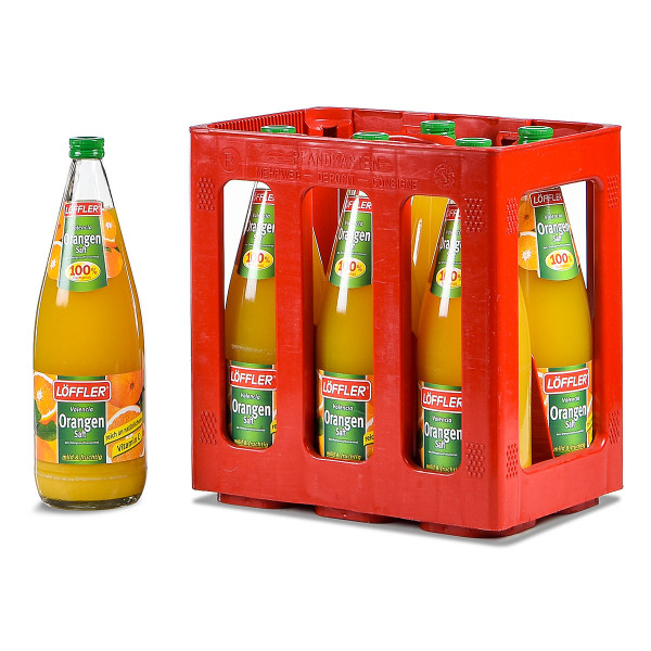 Löffler Orangensaft 100% 6 x 1l