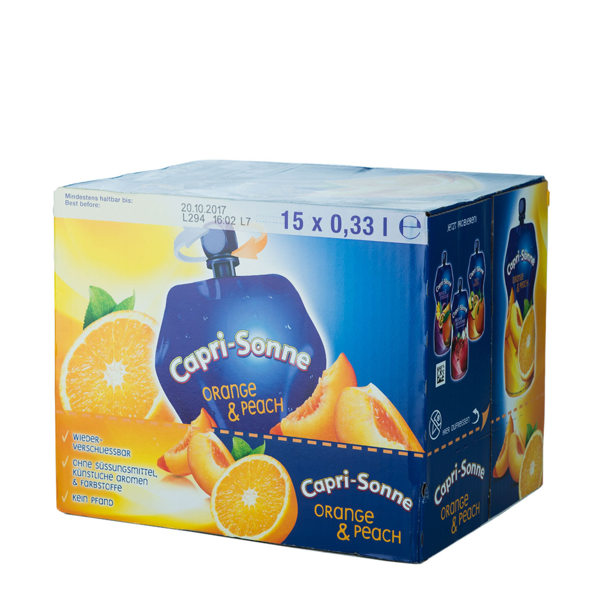 Capri-Sun Saft Orange & Peach, je 0,33 Liter, 15 Stück – Böttcher AG