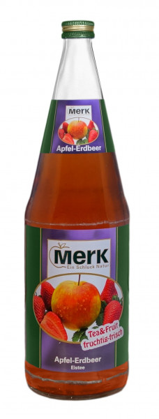 Merk Tea & Fruit Apfel-Erdbeer 6 x 1l