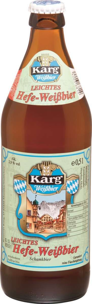 Karg Leichtes Hefe Weissbier X 0 5l Getraenkedienst Com