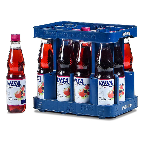 Vilsa H2Obst Apfel-Waldbeere 12 x 0,5l