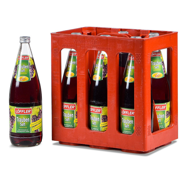 Löffler Trauben Saft 100% 6 x 1l