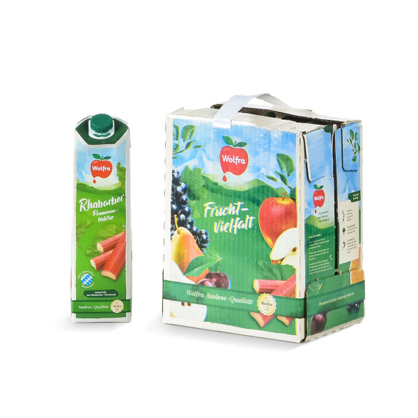 Wolfra Rhabarber Tetrapak 6 x 1l