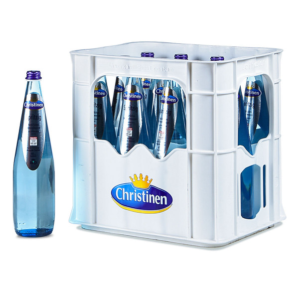 Christinenbrunnen Bio Mineralwasser Spritzig 12 x 0,75l