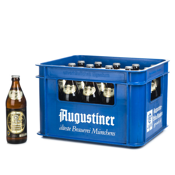 Augustiner Lagerbier Edelstoff in der 0,5l Glasflasche