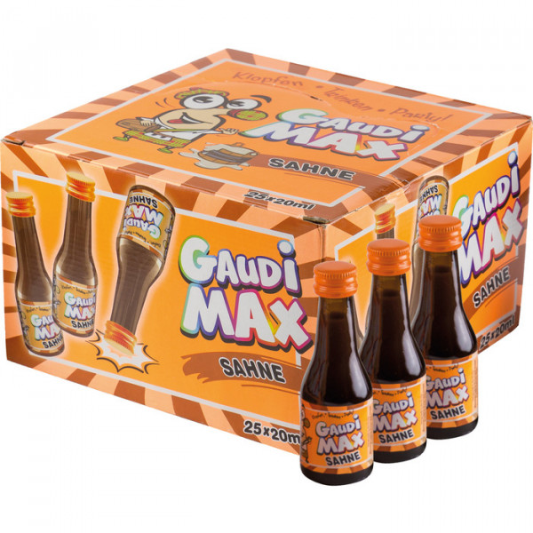 Gaudi Max Whisky-Sahne 25 x 0,02l