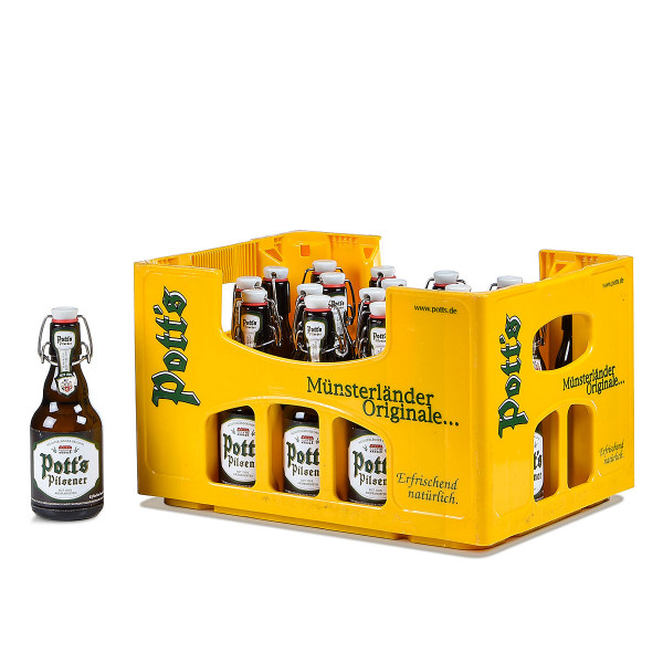 Pott's Pilsener Premium herb Bügelflasche 20 x 0,33l