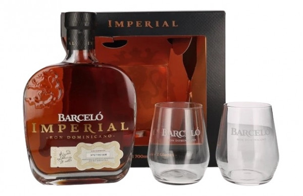 Ron Barcelo Imperial mit 2 Gläsern 0,7l