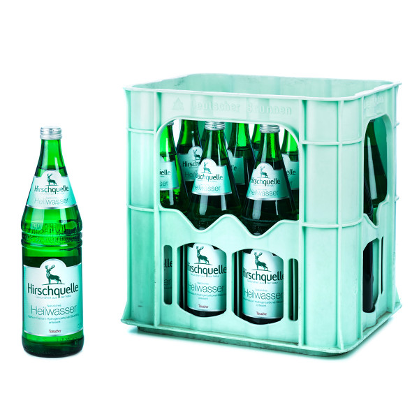 Hirschquelle Heilwasser 12 x 0,7l Glas